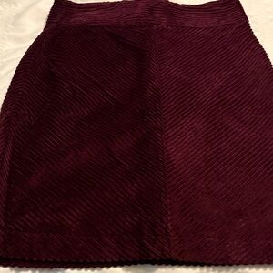 GAP Burgundy Corduroy mini Skirt